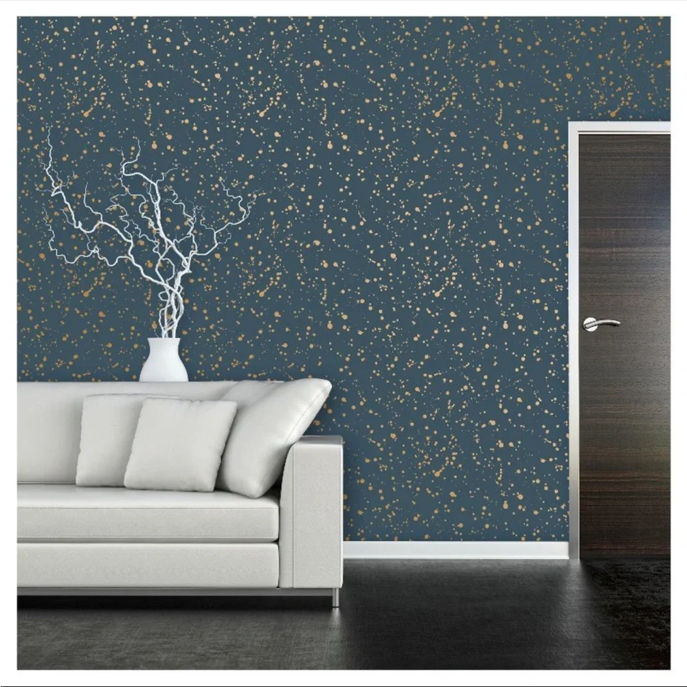 New Celestial Peel & Stick‎ Wallpaper Navy/Gold - Opalhouse